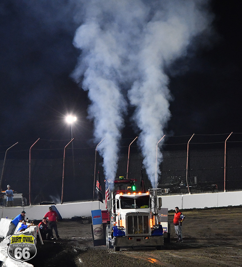 semi truck diesel smoke stack