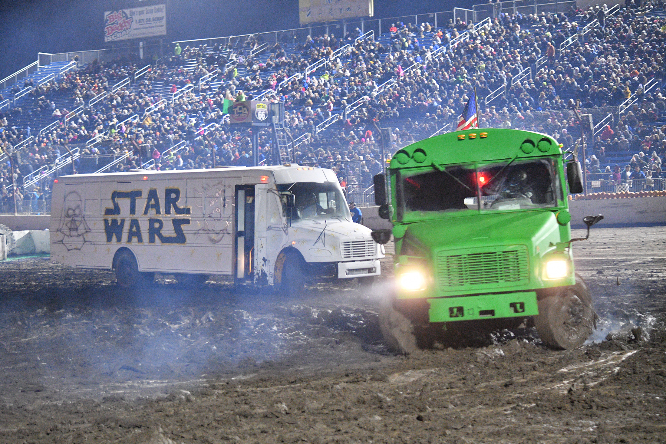 school bus racing