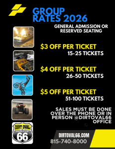 dirt oval discounts