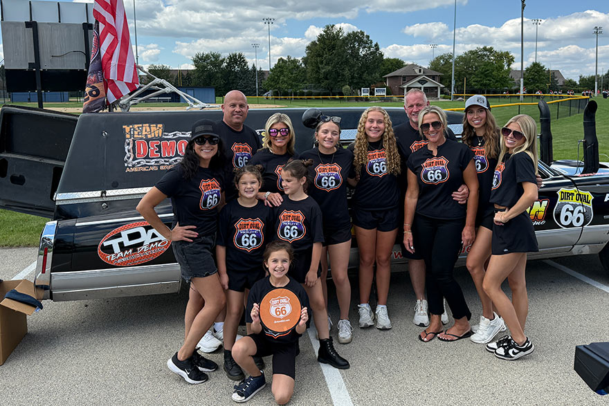 dirt oval staff