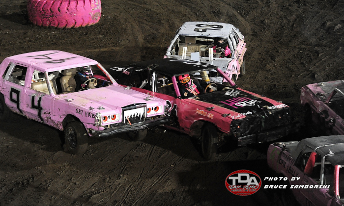women in demo derby